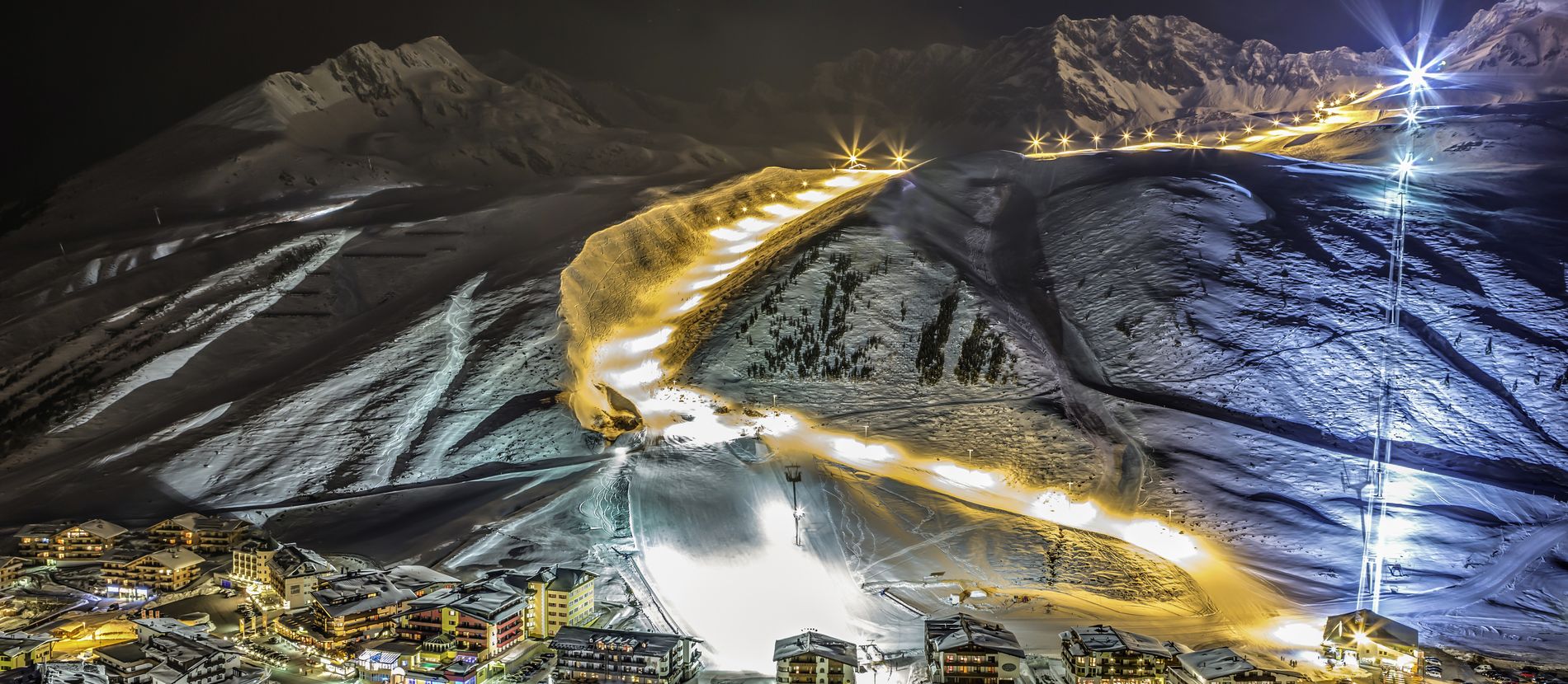 Der Wintersportort Kühtai